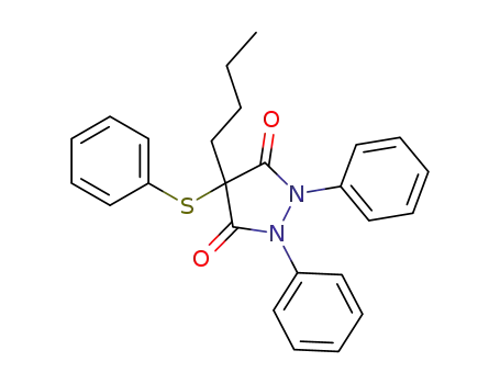 4-butyl-1,2-diphenyl-4-(phenylthio)pyrazolidine-3,5-dione
