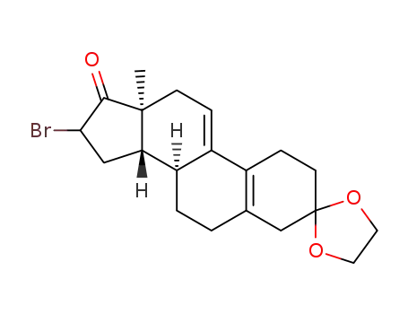 (8S,13S,14S)-16-bromo-13-methyl-1,4,6,7,8,12,13,14,15,16-decahydrospiro[cyclopenta [a]phenanthrene-3,2'-[1,3]dioxolan]-17(2H)-one