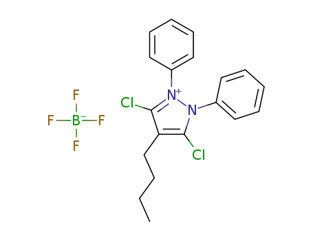 4-butyl-3,5-dichloro-1,2-diphenylpyrazolium tetrafluoroborate