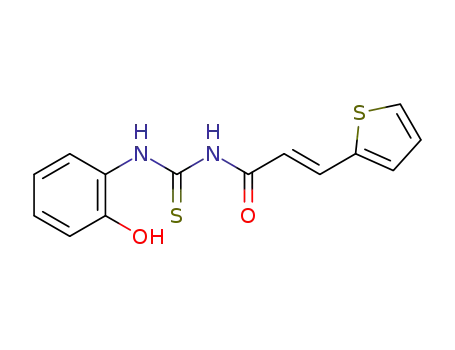 (E)-1-(2-hydroxyphenyl)-3-(3-(thiophen-2-yl)acryloyl)thiourea