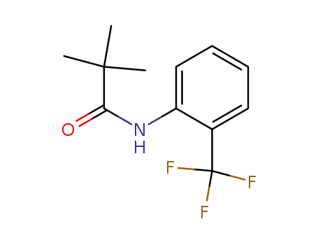 Molecular Structure of 125686-52-4 (Propanamide, 2,2-dimethyl-N-[2-(trifluoromethyl)phenyl]-)