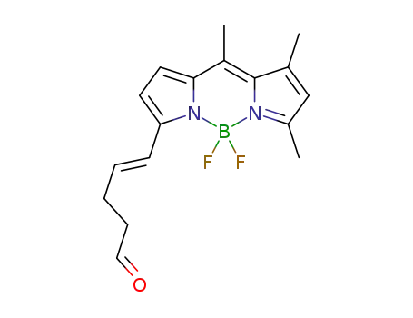 (E)-5,5-difluoro-7-(5-oxopentenyl)-1,3,10-trimethyl-5Hdipyrrolo[1,2-c:2′,1′-f][1,3,2]diazaborinin-4-ium-5-uide