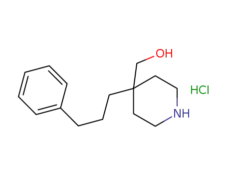 (4-(3-phenylpropyl)piperidin-4-yl)methanol hydrochloride