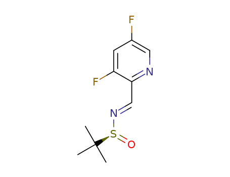 (S,E)-N-((3,5-difluoropyridin-2-yl)methylene)-2-methylpropane-2-sulfinamide