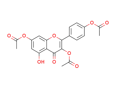 Molecular Structure of 143724-69-0 (Kaempferol 3,4',7-triacetate)