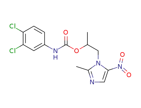 1-(2-methyl-5-nitro-1H-imidazol-1-yl)propan-2-yl (3,4-dichlorophenyl)carbamate
