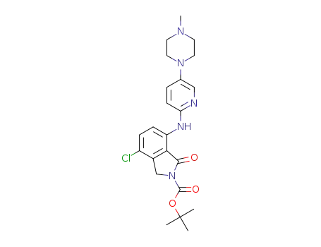 tert-butyl 4-chloro-7-((5-(4-methylpiperazin-1-yl)pyridin-2-yl)amino)-1-oxoisoindoline-2-carboxylate