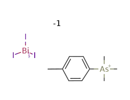 trimethyl-p-tolyl-arsonium; tetraiodo bismuthate(III)