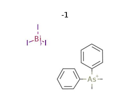 dimethyl-diphenyl-arsonium; tetraiodo bismuthate(III)