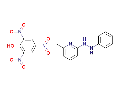 N-(6-methyl-[2]pyridyl)-N'-phenyl-hydrazine; picrate