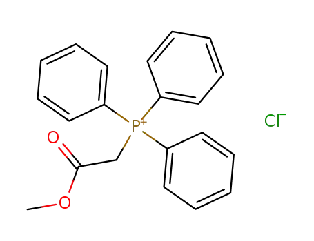 Molecular Structure of 2181-97-7 (CARBOMETHOXYMETHYL TRIPHENYLPHOSPHONIUM CHLORIDE)