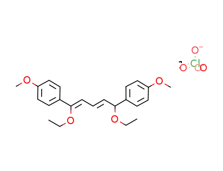 1,5-diethoxy-1,5-di(p-methoxyphenyl)penta-2,4-dienylium perchlorate
