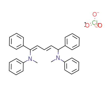1,5-di(N-methyl-N-phenylamino)-1,5-diphenylpenta-2,4-dienylium perchlorate