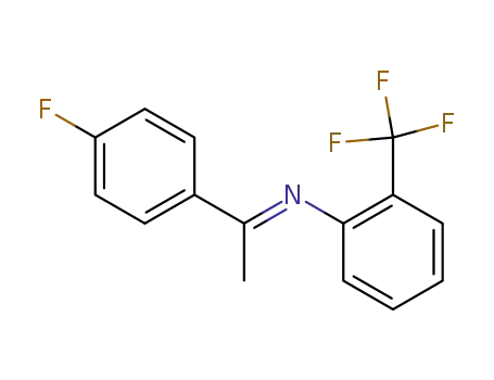 Molecular Structure of 133671-30-4 (Benzenamine, N-[1-(4-fluorophenyl)ethylidene]-2-(trifluoromethyl)-)