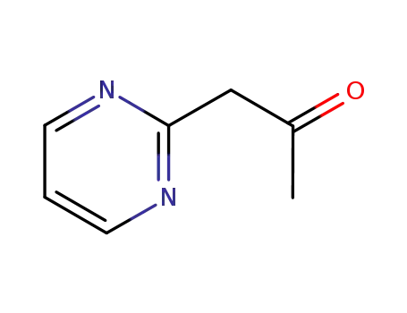 Molecular Structure of 75782-22-8 (2-Propanone,1-(2-pyrimidinyl)-)