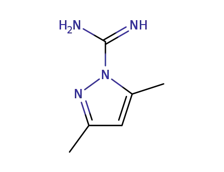 Molecular Structure of 22906-75-8 (3,5-dimethylpyrazole-1-carboxamidine)