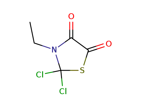 Molecular Structure of 91466-84-1 (4,5-Thiazolidinedione, 2,2-dichloro-3-ethyl-)