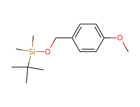 Molecular Structure of 101803-60-5 (Silane, (1,1-dimethylethyl)[(4-methoxyphenyl)methoxy]dimethyl-)