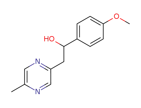 2-<2-Hydroxy-2-(p-methoxyphenyl)ethyl>-5-methylpyrazine
