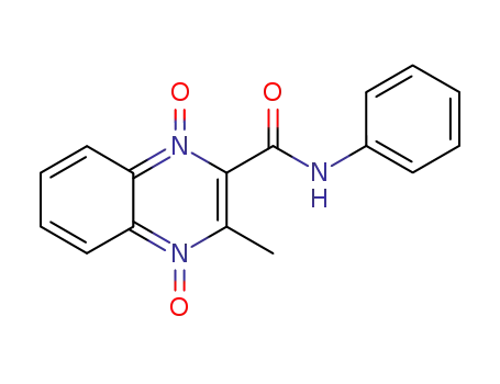 Molecular Structure of 31983-89-8 (2-Quinoxalinecarboxamide, 3-methyl-N-phenyl-, 1,4-dioxide)