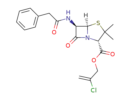 2-chloro-2-propenyl (3S,5R,6R)-2,2-dimethyl-6-(phenylacetamido)-7-oxopenam-3-carboxylate