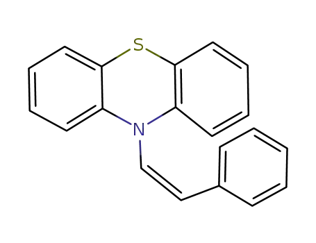 Molecular Structure of 108656-67-3 (10H-Phenothiazine, 10-(2-phenylethenyl)-, (Z)-)