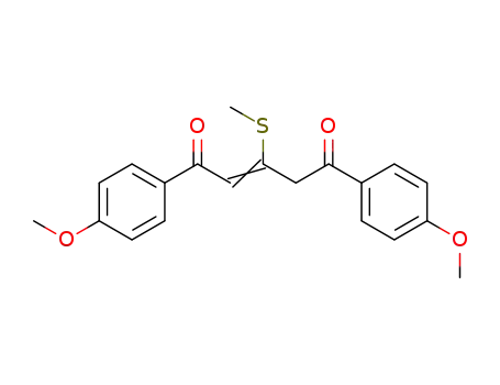 (E)-1,5-Bis-(4-methoxy-phenyl)-3-methylsulfanyl-pent-2-ene-1,5-dione