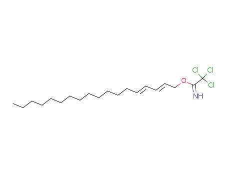 Molecular Structure of 104808-42-6 (Ethanimidic acid, 2,2,2-trichloro-, 2,4-octadecadienyl ester, (E,E)-)