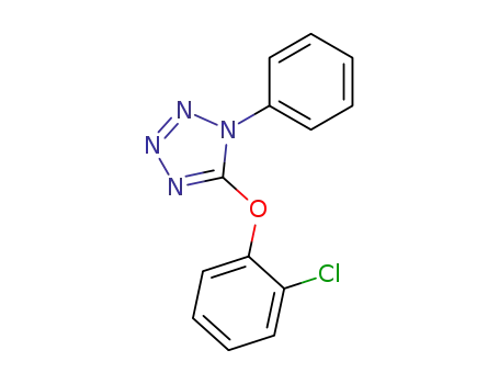 Molecular Structure of 86379-23-9 (1H-Tetrazole, 5-(2-chlorophenoxy)-1-phenyl-)
