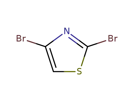 Molecular Structure of 4175-77-3 (2,4-Dibromothiazole)