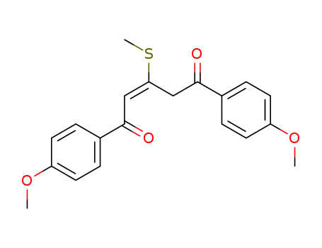 (E)-1,5-Bis-(4-methoxy-phenyl)-3-methylsulfanyl-pent-2-ene-1,5-dione