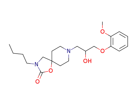 3-Butyl-8-[2-hydroxy-3-(2-methoxy-phenoxy)-propyl]-1-oxa-3,8-diaza-spiro[4.5]decan-2-one