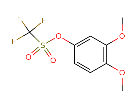 Molecular Structure of 141077-52-3 (Methanesulfonic acid, trifluoro-, 3,4-dimethoxyphenyl ester)