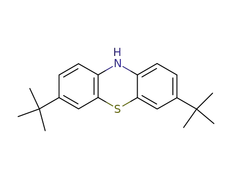 Molecular Structure of 27075-55-4 (10H-Phenothiazine, 3,7-bis(1,1-dimethylethyl)-)