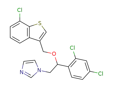 Molecular Structure of 99592-32-2 (Sertaconazole nitrate)