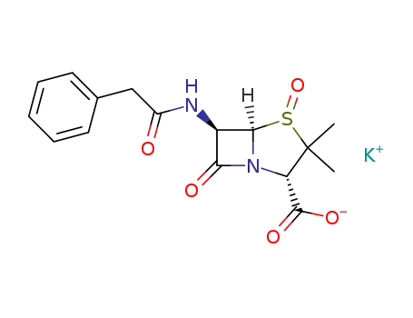 1ξ-oxo-6β-(2-phenyl-acetylamino)-1λ4-penicillanic acid; potassium salt