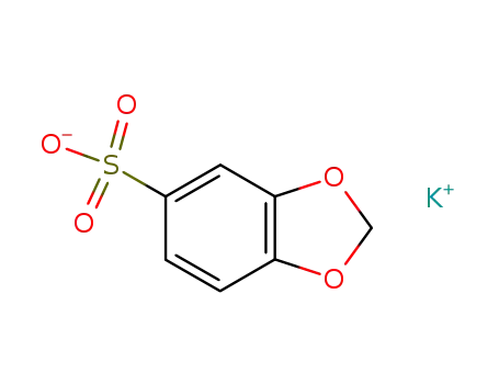 Molecular Structure of 143018-62-6 (1,3-Benzodioxole-5-sulfonic acid, potassium salt)