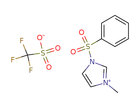 1-(benzenesulfonyl)-3-methylimidazolium triflate