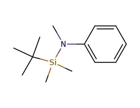 Molecular Structure of 86518-04-9 (Silanamine, 1-(1,1-dimethylethyl)-N,1,1-trimethyl-N-phenyl-)