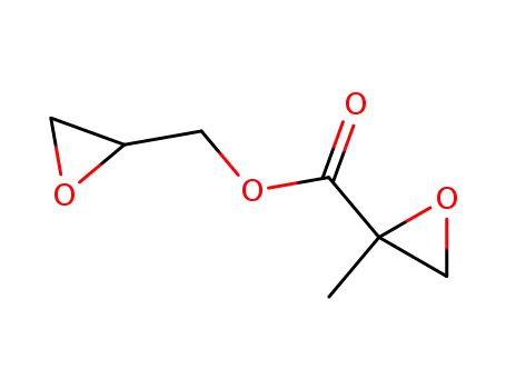 Molecular Structure of 140914-84-7 (Oxiranecarboxylic acid, 2-methyl-, oxiranylmethyl ester)