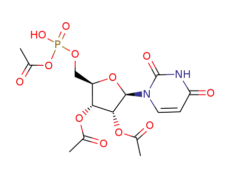 Acetic acid (2R,3R,4R,5R)-4-acetoxy-5-(acetoxy-hydroxy-phosphoryloxymethyl)-2-(2,4-dioxo-3,4-dihydro-2H-pyrimidin-1-yl)-tetrahydro-furan-3-yl ester
