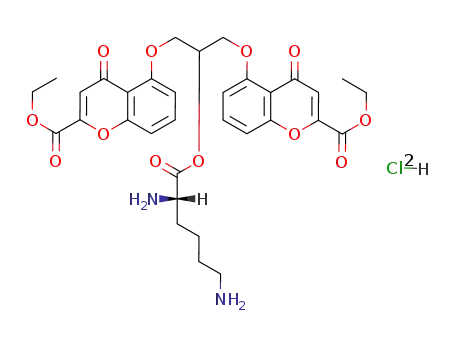 2-(L-lysyloxy)-1,3-bis(2-ethoxycarbonylchromon-5-yloxy)propane dihydrochloride