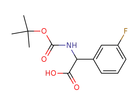 2-(tert-butoxycarbonylamino)-2-(3-fluorophenyl)acetic acid