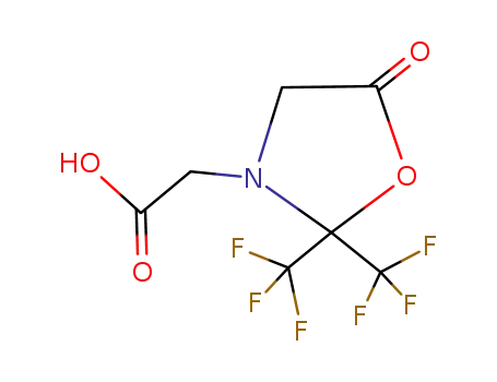 3-carboxymethyl-2,2-bis(trifluoromethyl)-oxazolidin-5-one