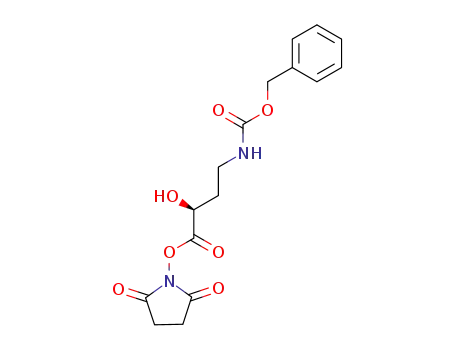 Molecular Structure of 40371-52-6 (Carbamic acid, [4-[(2,5-dioxo-1-pyrrolidinyl)oxy]-3-hydroxy-4-oxobutyl]-,
phenylmethyl ester, (S)-)