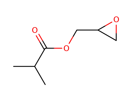 Molecular Structure of 3669-66-7 (Propanoic acid, 2-methyl-, oxiranylmethyl ester)