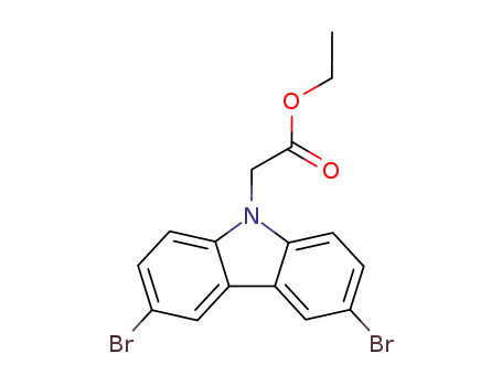 3,6-dibromo-carbazole-9-acetic acid ethyl ester