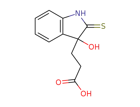 2,3-dihydro-3-hydroxy-2-thioxo-1H-indole-3-propanoic acid