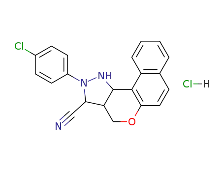 2-(4-Chloro-phenyl)-1,2,3,3a,4,11c-hexahydro-5-oxa-1,2-diaza-cyclopenta[c]phenanthrene-3-carbonitrile; hydrochloride