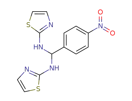 C-(4-Nitro-phenyl)-N,N'-bis-thiazol-2-yl-methanediamine